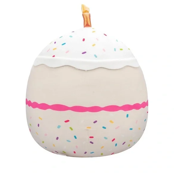 Squishmallows Birthday Cake Plush - White and Pink - Picture 3 of 3